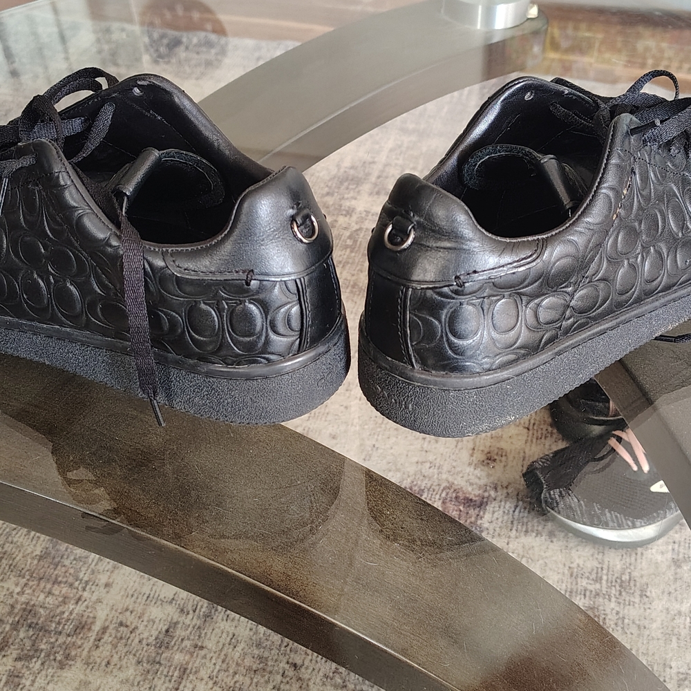 Coach Black Embossed Sneakers - Picture 4 of 7